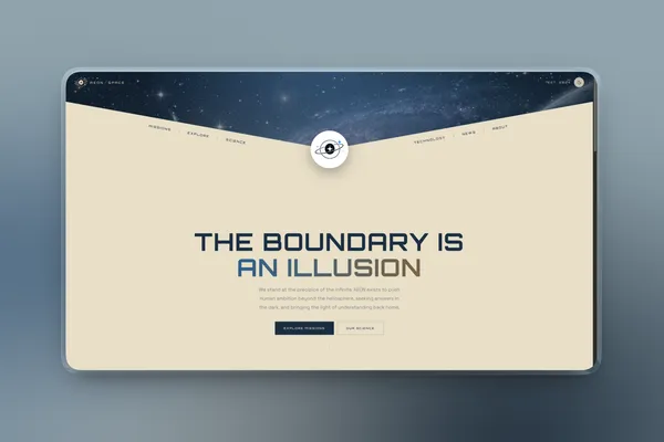 AEON / SPACE: Cinematic Space Agency Template