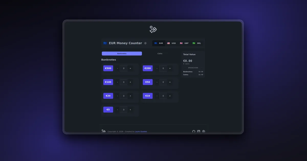 Coin Counter: Multi-Currency Cash Calculator